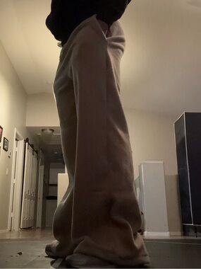 Upcycled baggy sweatpants from a blanket made by me